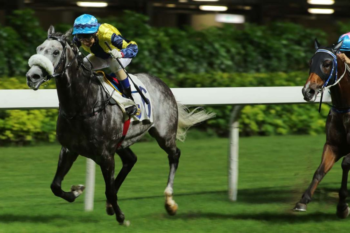 Race 4, Kitaya, ridden by Jack Wong, won the class 4 over 1650m at Happy Valley on 01Jun16.