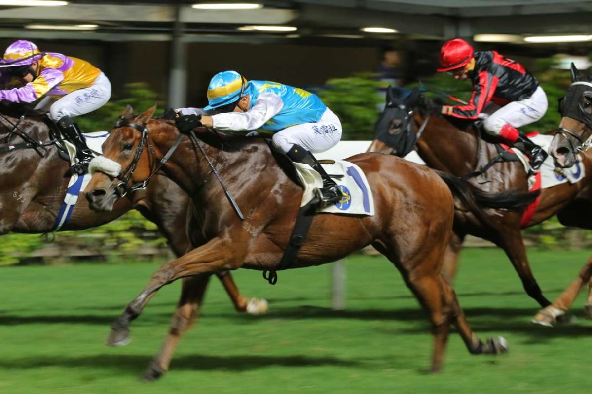 Vara Pearl winning at Happy Valley in June. Photos: Kenneth Chan