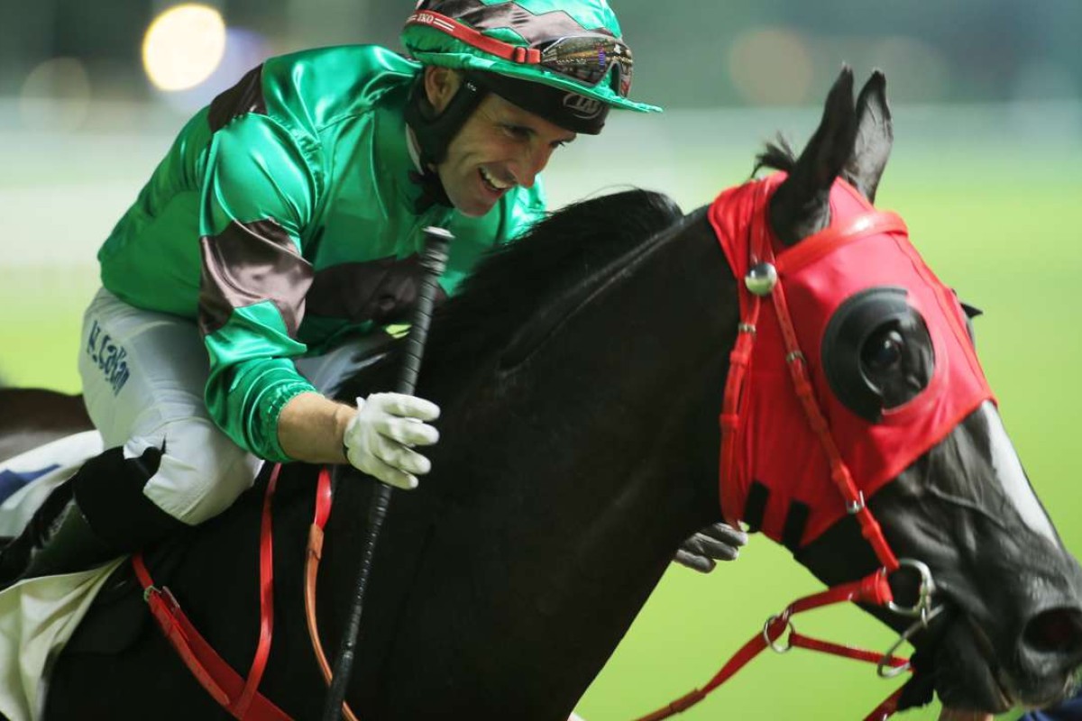 Neil Callan is looking forward to being reunited with Speedy Longway at Happy Valley on Wednesday night. Photos: Kenneth Chan