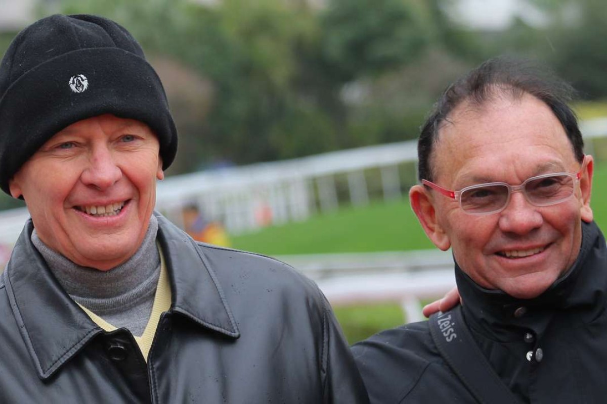 John Moore (left) with brother Gary Moore (right). Photo: Kenneth Chan