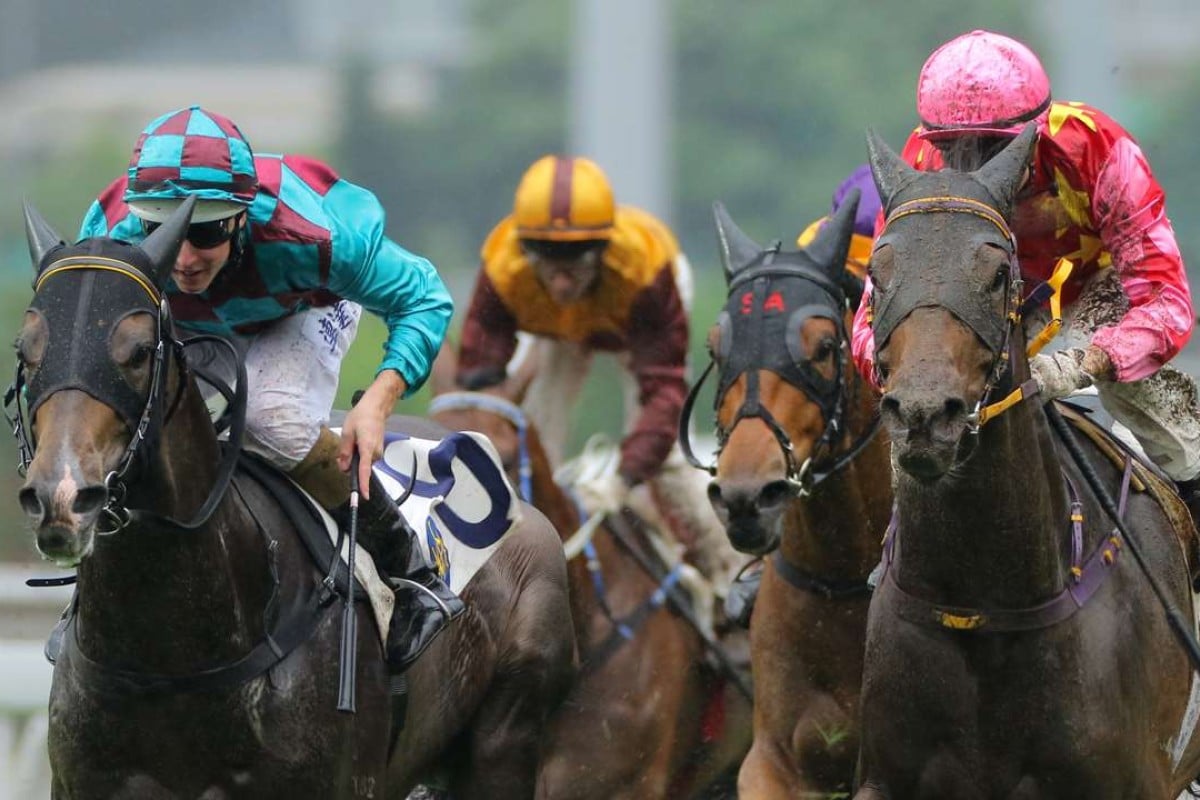 Energetic Class (left) wins at Sha Tin in April. Photo: Kenneth Chan
