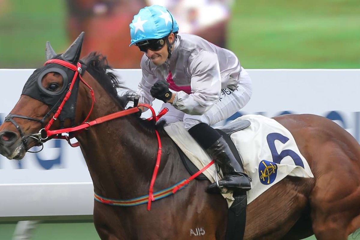 Race 9, Limitless, ridden by Silvestre de Sousa, won the class 2 over 1400m at Sha Tin on 19Feb17.