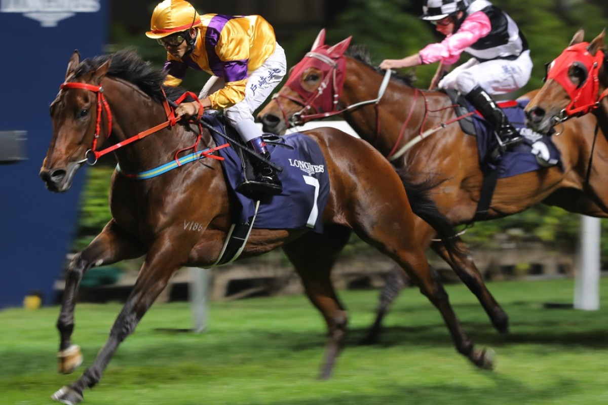 Japanese jockey Keita Tosaki guides Big Bang Bong to victory at Happy Valley in December. Photos: Kenneth Chan