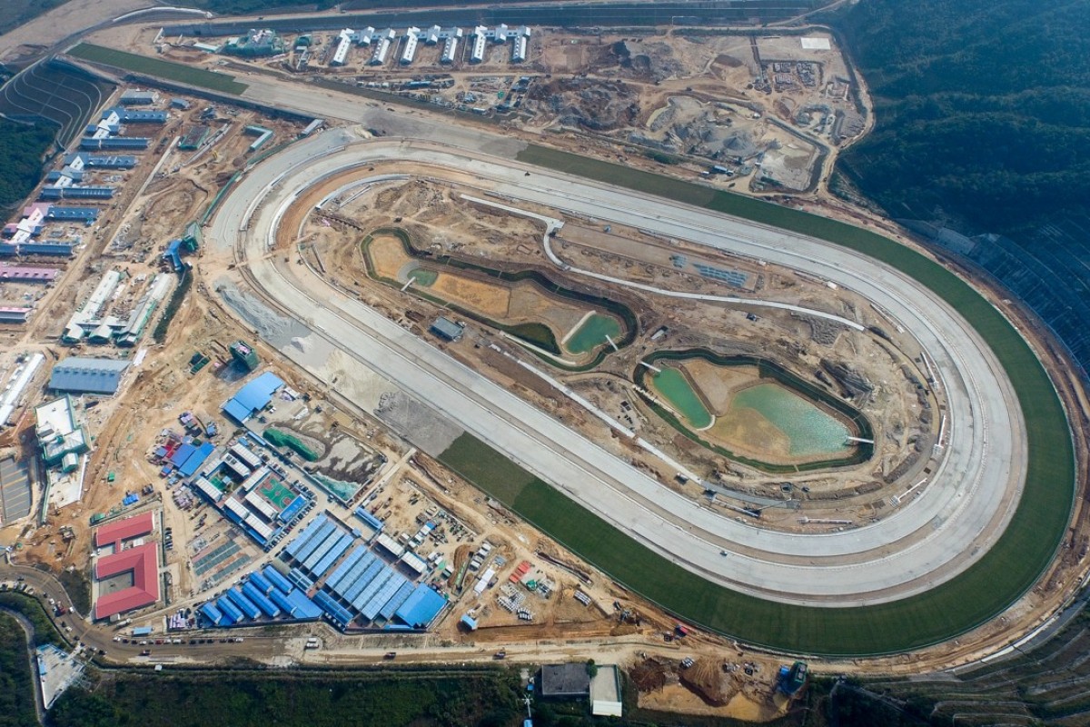 An aerial view of the Hong Kong Jockey Club’s new HK$3 billion training facility at Conghua, near Guangzhou. Photo: Hong Kong Jockey Club