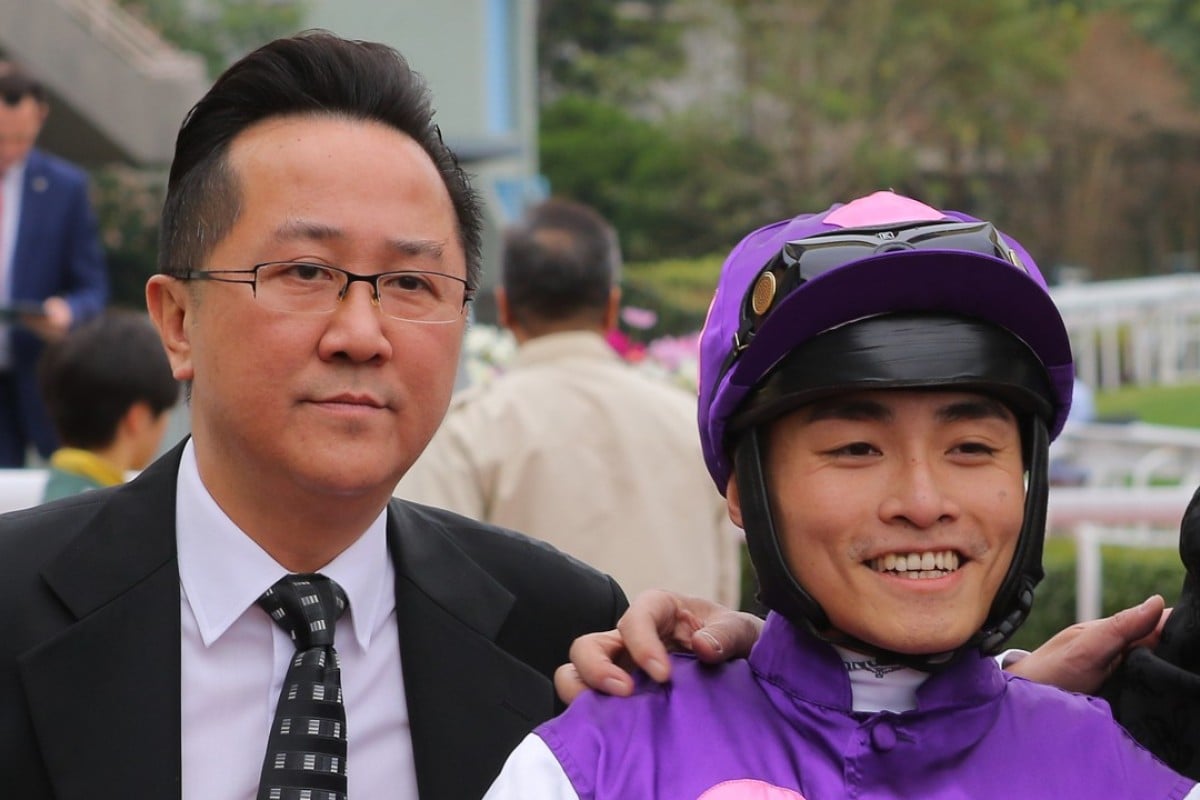 Almond Lee with Keith Yeung after Sum Win Dragon’s victory. Photos: Kenneth Chan