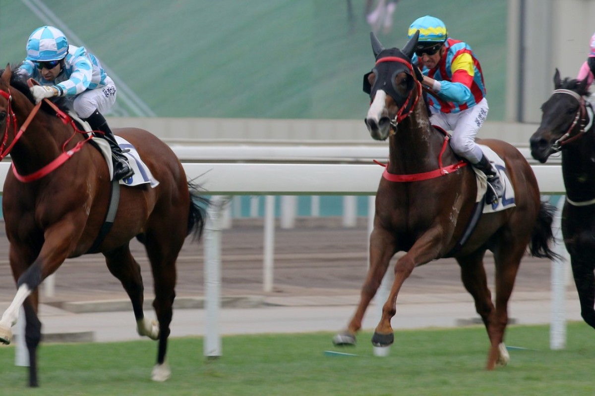 Conte cruises away to score another victory at Sha Tin on Monday. Photos: Kenneth Chan
