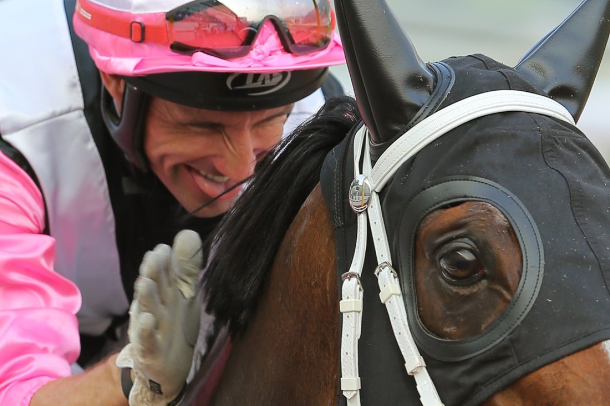 Neil Callan and Beauty Only after winning at Sha Tin in 2015. Photos: Kenneth Chan