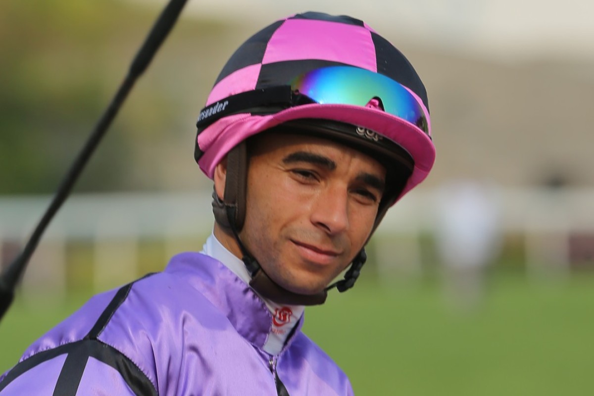 Joao Moreira after winning aboard What Else But You. Photos: Kenneth Chan