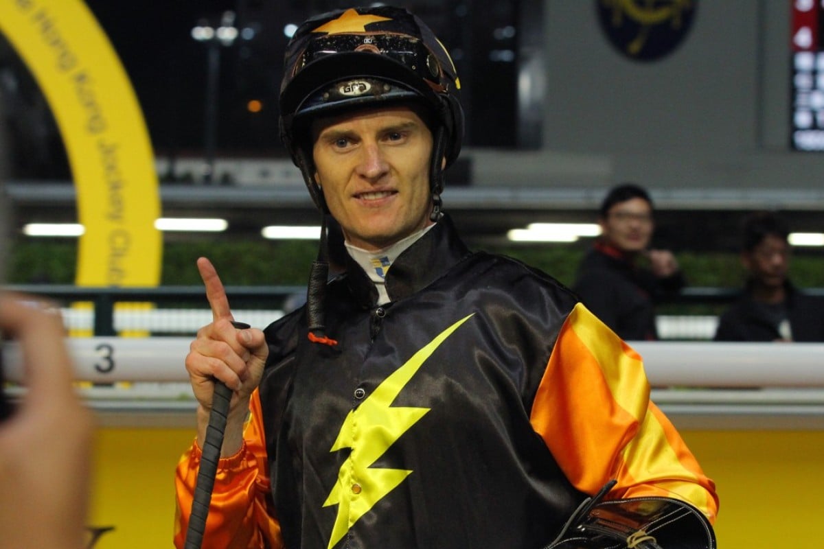 Zac Purton celebrates a winner. Photos: Kenneth Chan