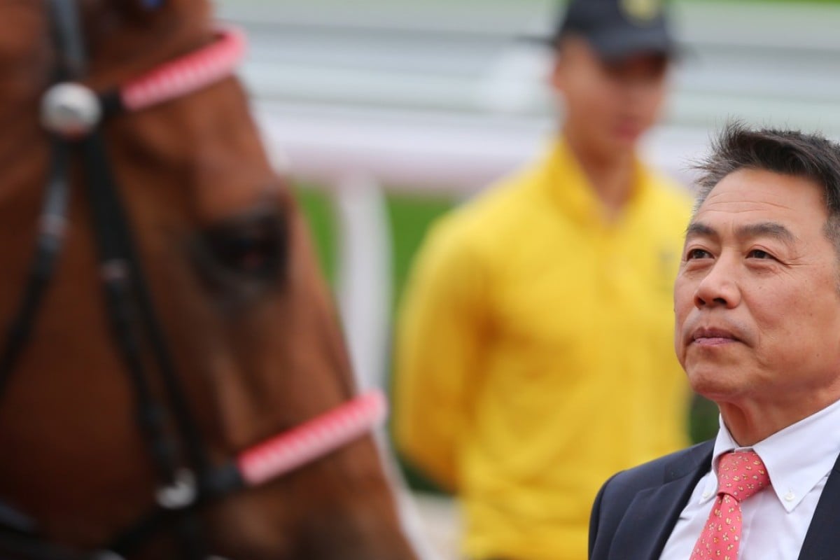 Race 8, Ricky Yiu Poon-fai, his horse Blizzard ridden by Joao Moreira won the Chinese Club Challenge Cup(Hong Kong Group 3, 1400m) at Sha Tin. 01JAN17