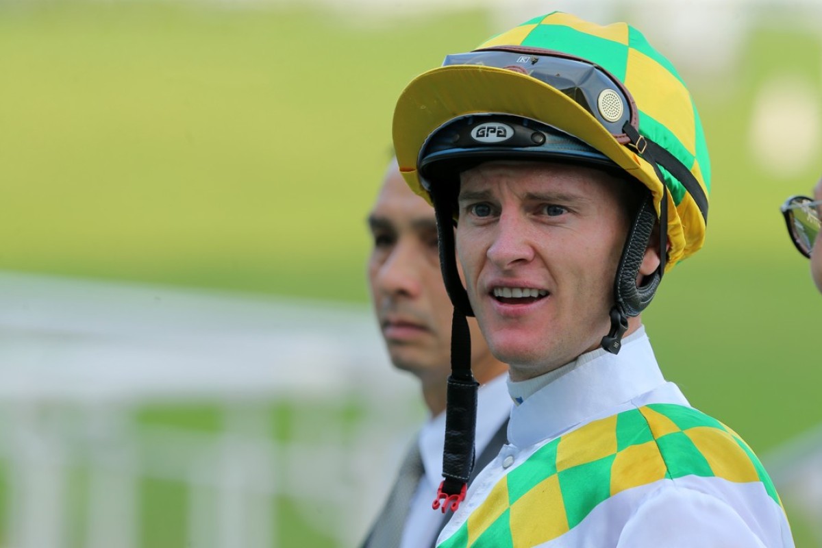 Zac Purton is sizzling after Comfort Life back to scale to complete his double for the day at Sha Tin. Photos: Kenneth Chan