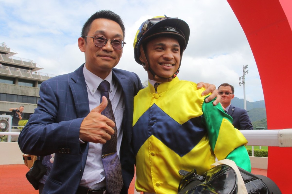 Jimmy Ting and Grant van Niekerk celebrate their perfect start. Photos: Kenneth Chan