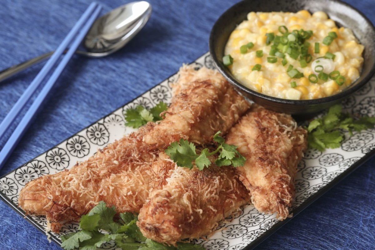 Homemade crispy Cantonese fried fish with corn sauce, an easy to make and delicious dish Post