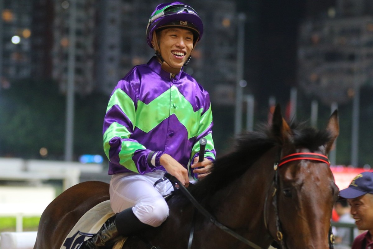 Vincent Ho returns after winning on Universal Go Go at Happy Valley earlier this season. Photos: Kenneth Chan