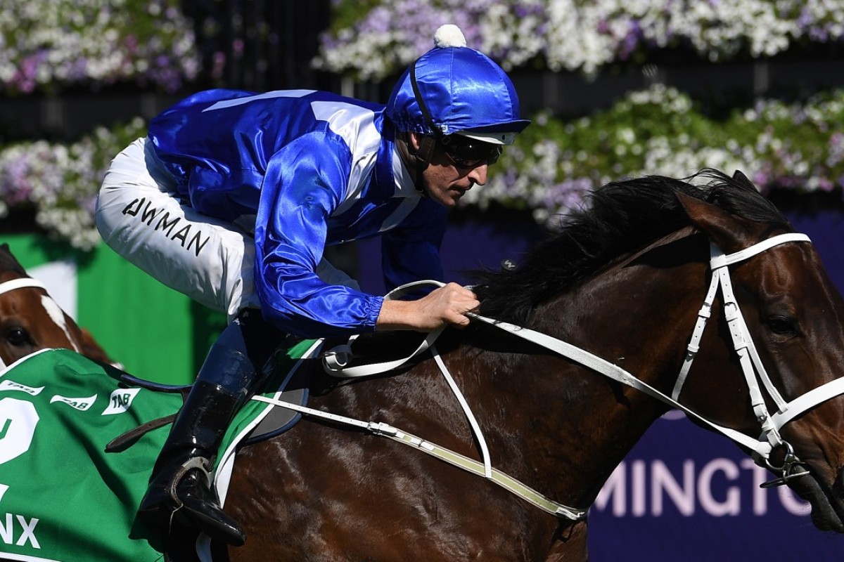 Hugh Bowman rides Winx to victory. Photo: EPA