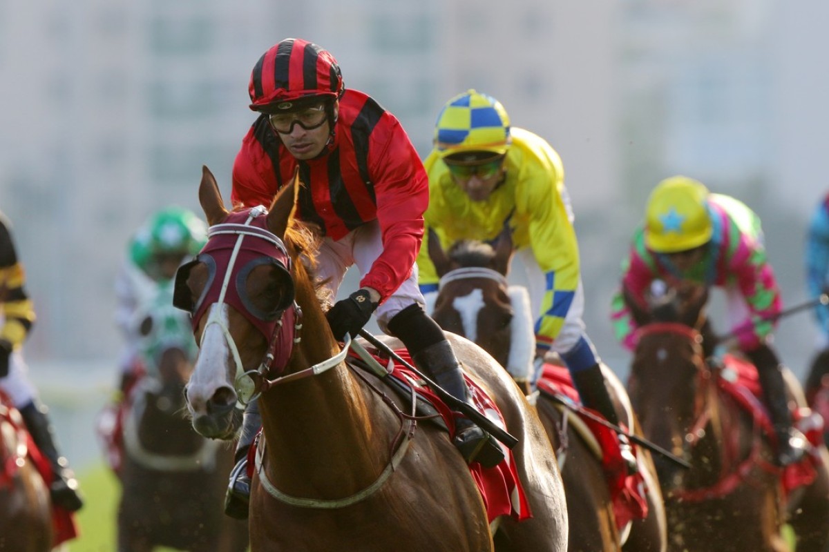 Eagle Way bolts clear in the Group Two Jockey Club Cup under Silvestre de Sousa. Photos: Kenneth Chan
