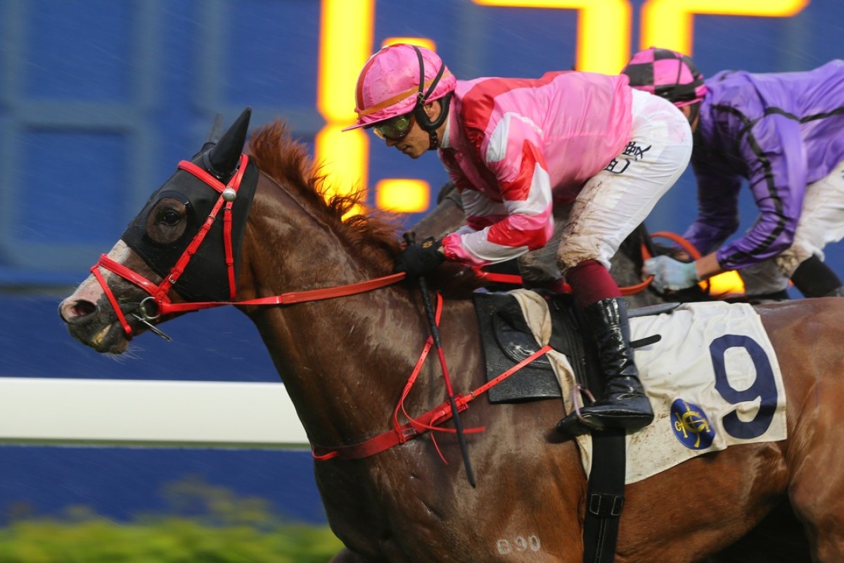 Alexis Badel guides Simply Brilliant to victory at Sha Tin on Sunday. Photos: Kenneth Chan