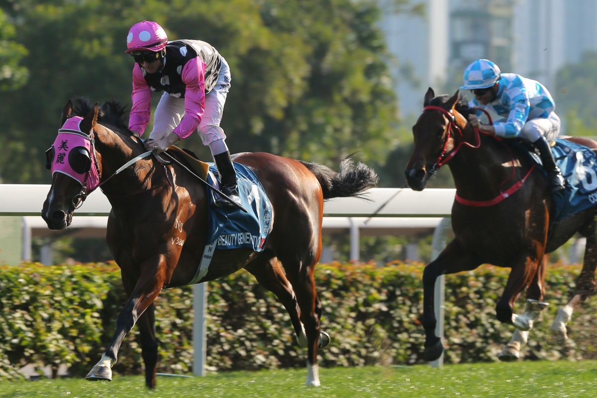Beauty Generation coasts to victory in the Group One Stewards’ Cup on Sunday. Photos: Kenneth Chan