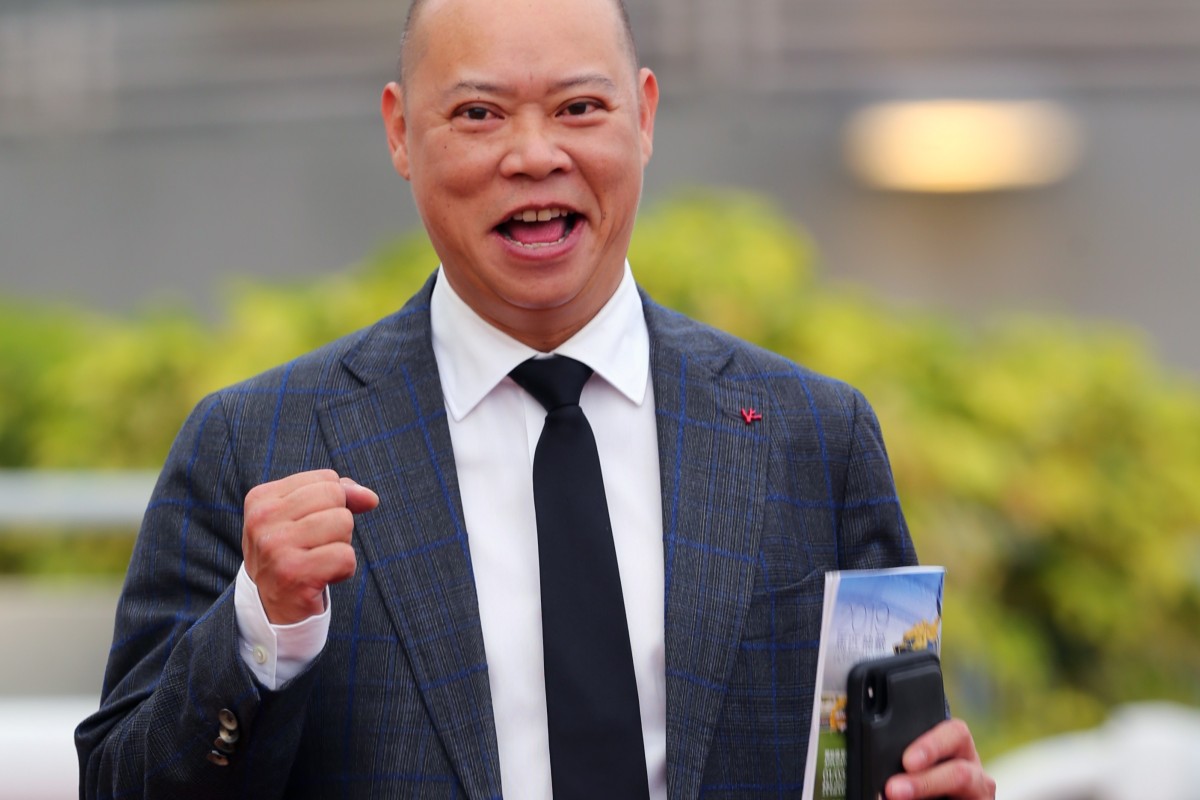 A beaming Chris So after Tianchi Monster’s win at Sha Tin on Sunday. Photos: Kenneth Chan