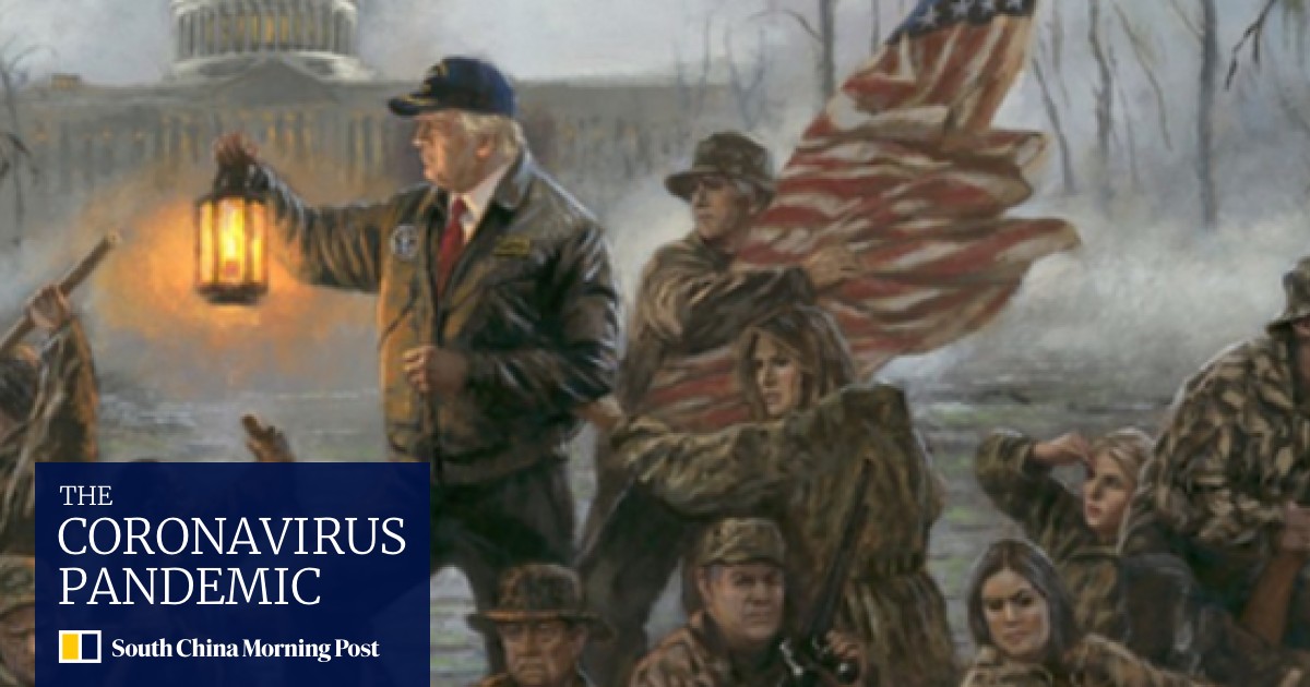 Painting Of Donald Trump Crossing The Swamp Makes A Splash On