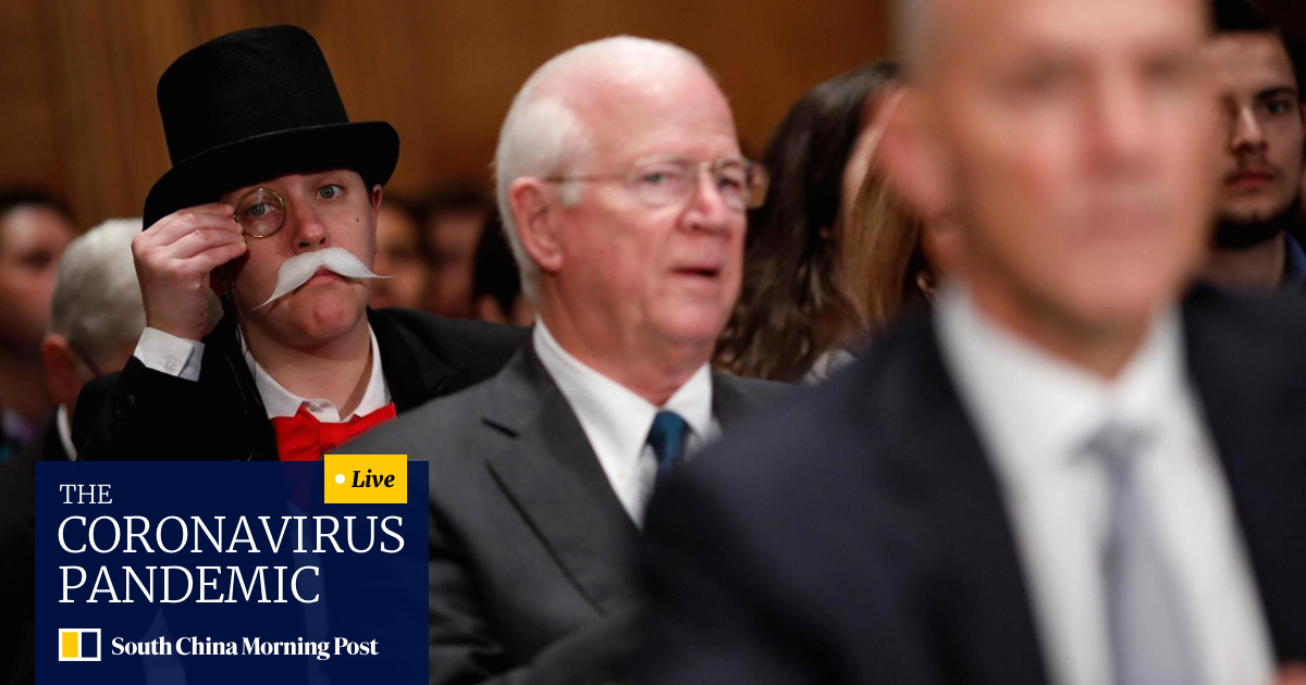 Someone Dressed Like The Monopoly Guy Is Photobombing The Us Senate S Equifax Hearing South China Morning Post