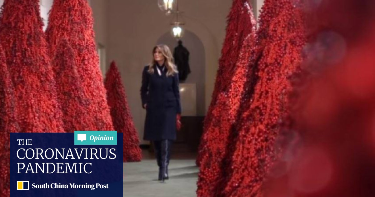 Here S Why Some People Find Melania Trump S Blood Red Christmas Trees So Strangely Creepy South China Morning Post