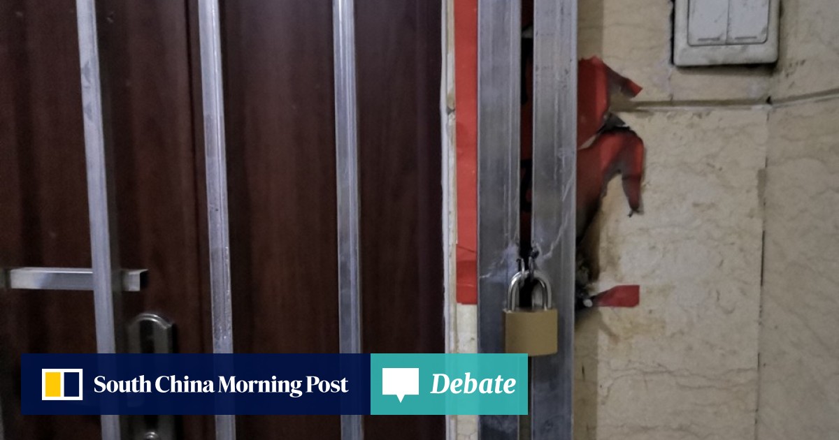 chinese government pressured property agent into welding iron gates to liberal think tank office doors penning in workers director says south china morning post