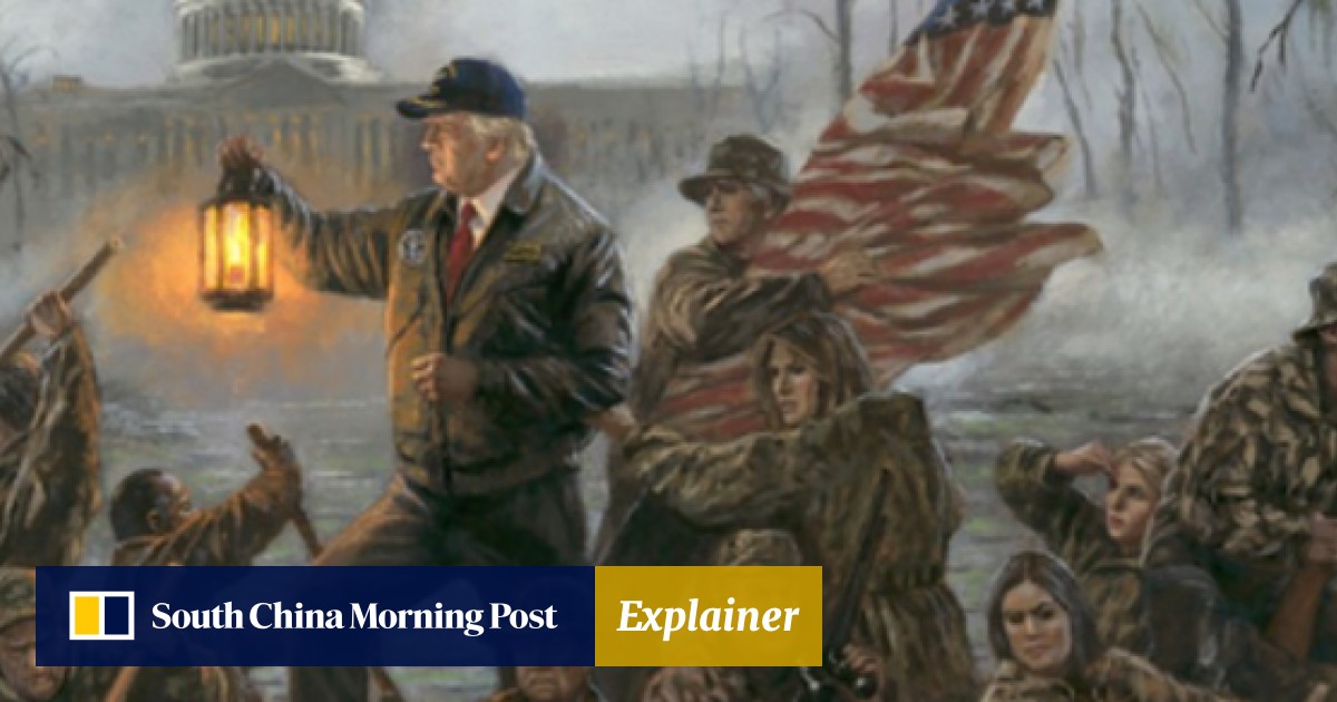 Painting Of Donald Trump Crossing The Swamp Makes A Splash On Social Media South China Morning Post