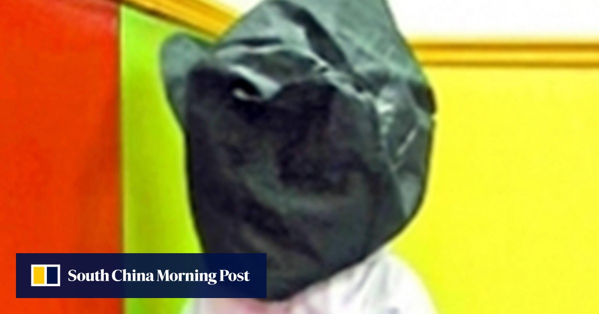 Kindergarten teacher in the clear over bag photograph, police source