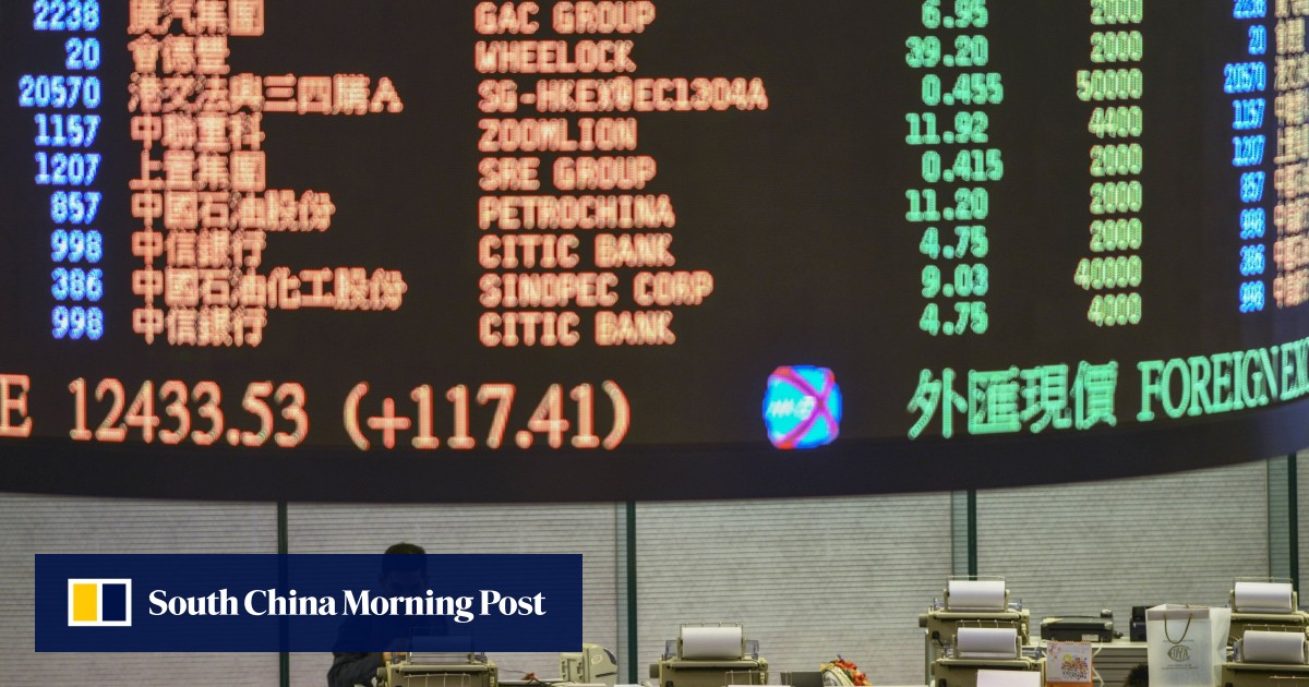 Hong Kong stocks under pressure amid fears of slowdown in ...