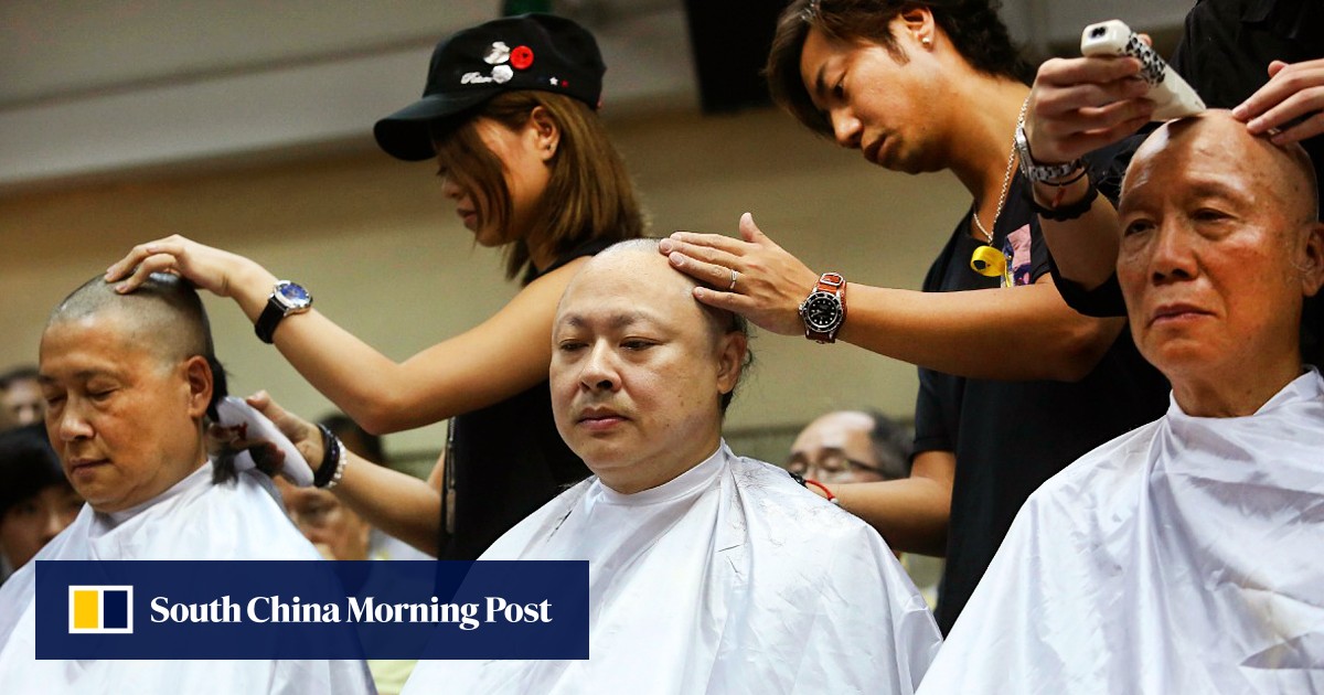 Occupy Central leaders shave heads to show ‘determination for democracy