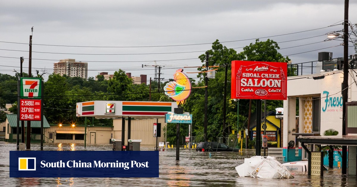 Texas left reeling after 'tsunamitype' flooding that forced