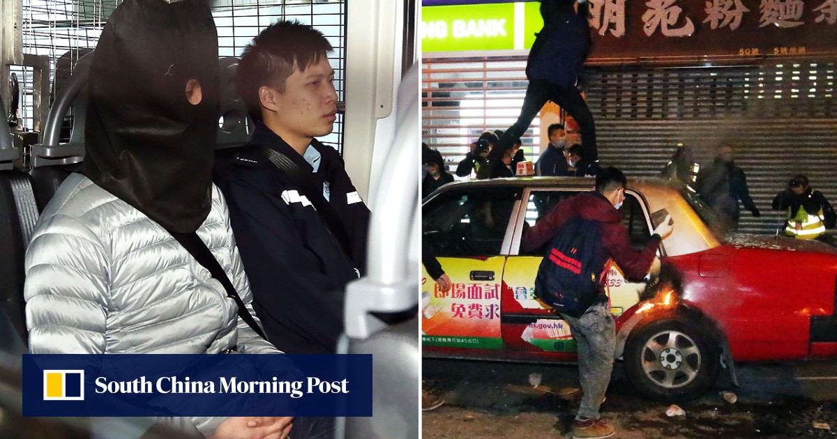 Alleged Mong Kok Rioter Accused Of Setting Fire To Taxi Is Barred From 
