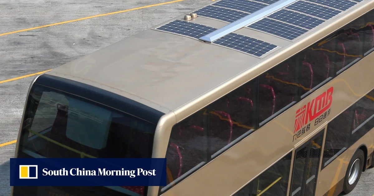Hong Kong’s KMB unveils bus with solar panels to power system that