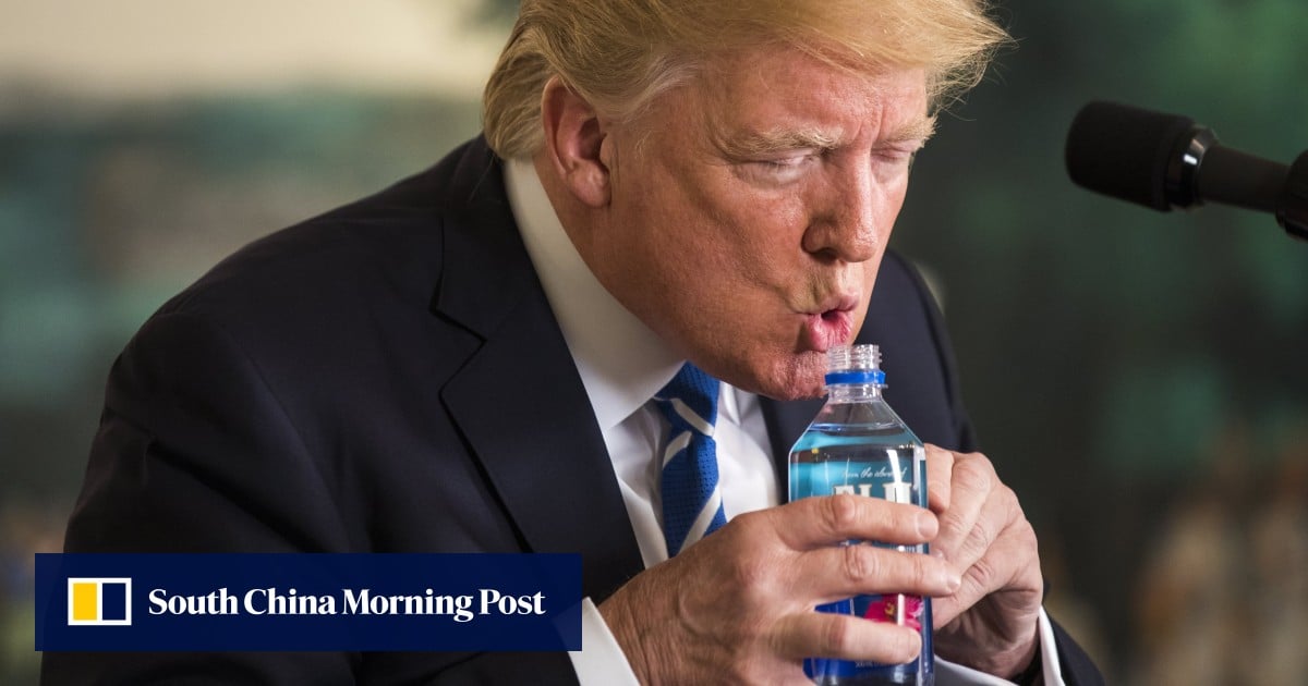 Donald Trump Had An Awkward Moment With A Water Bottle During Tv Speech Then The Internet 