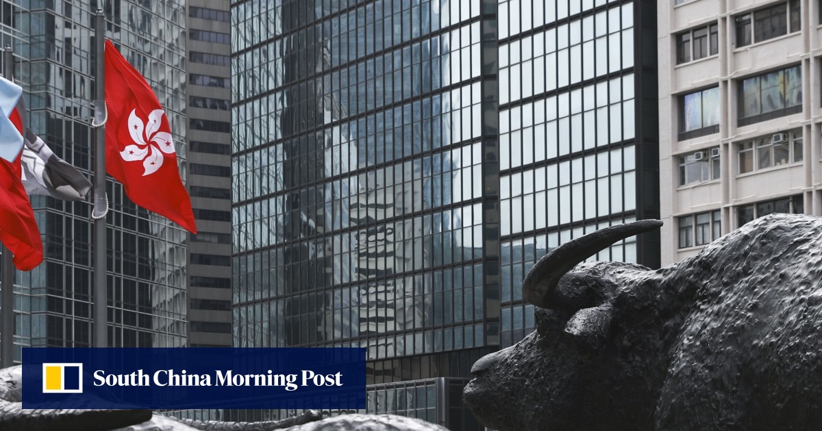 Hong Kong stocks close just shy of record high on optimism over new