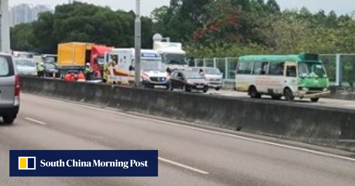 Driver knocked down and killed on Hong Kong highway after collision