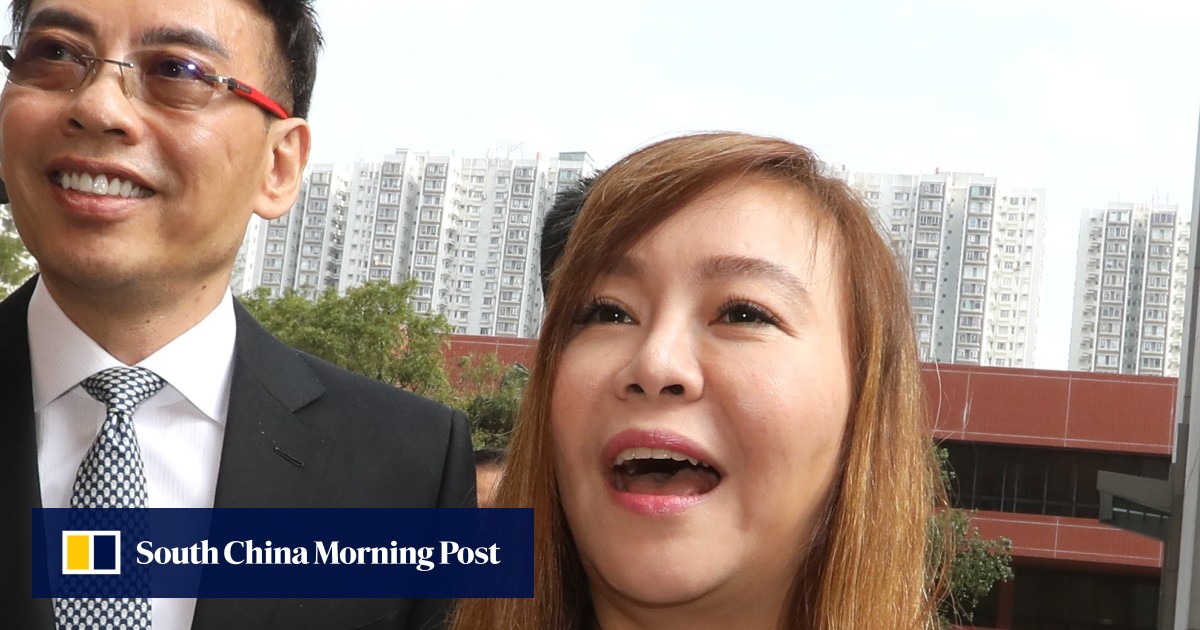AntiOccupy campaigner Leticia Lee appears in Hong Kong