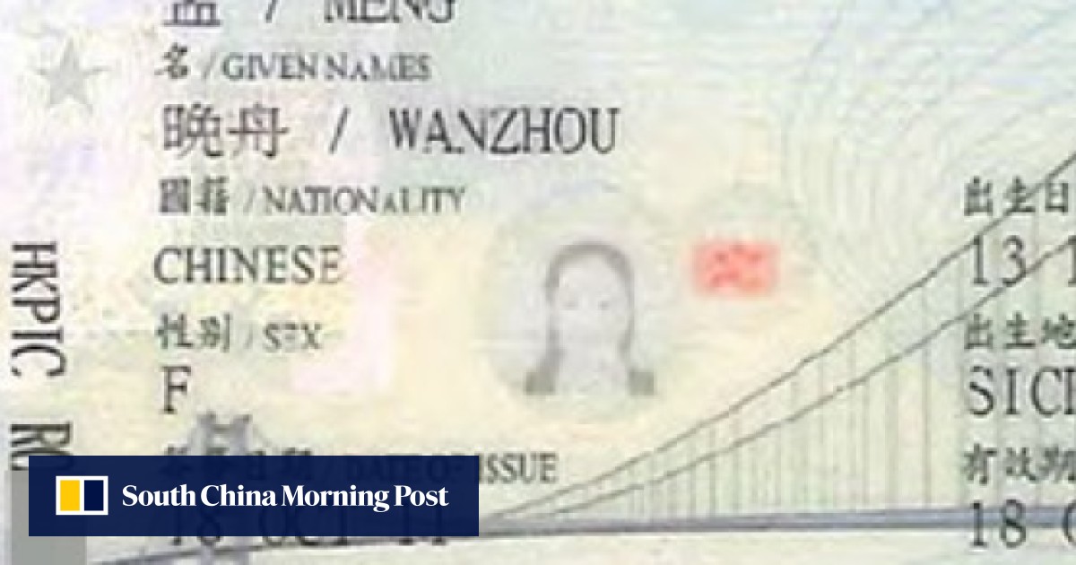 Huawei Cfo Sabrina Meng Wanzhou S Three Hong Kong Passports Due To Name Changes Husband Confirms With Canadian Court South China Morning Post