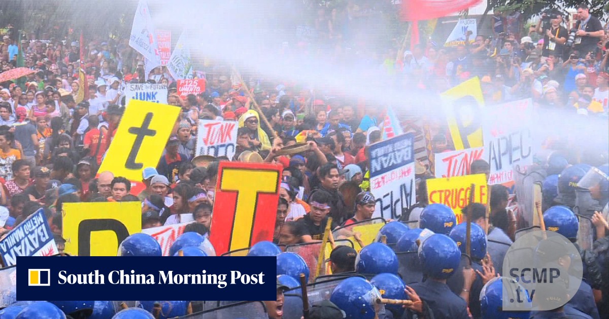 Protesters rally on final day of APEC summit | South China Morning Post