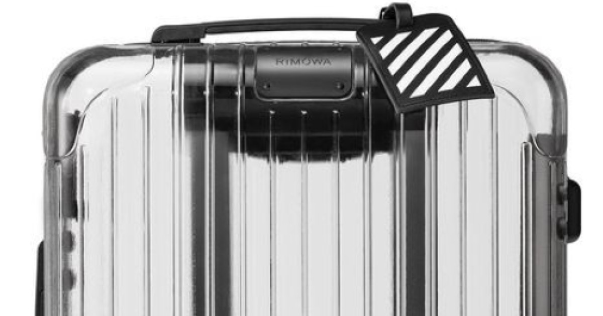 Rimowa's Virgil Abloh transparent 