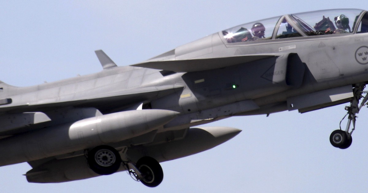 Pilot Survives After Swedish Fighter Jet Brought Down By - 
