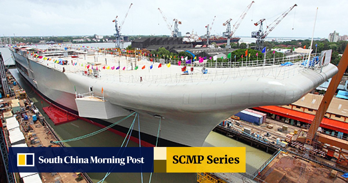 India Launches First Indigenous Aircraft Carrier Ins Vikrant South China Morning Post