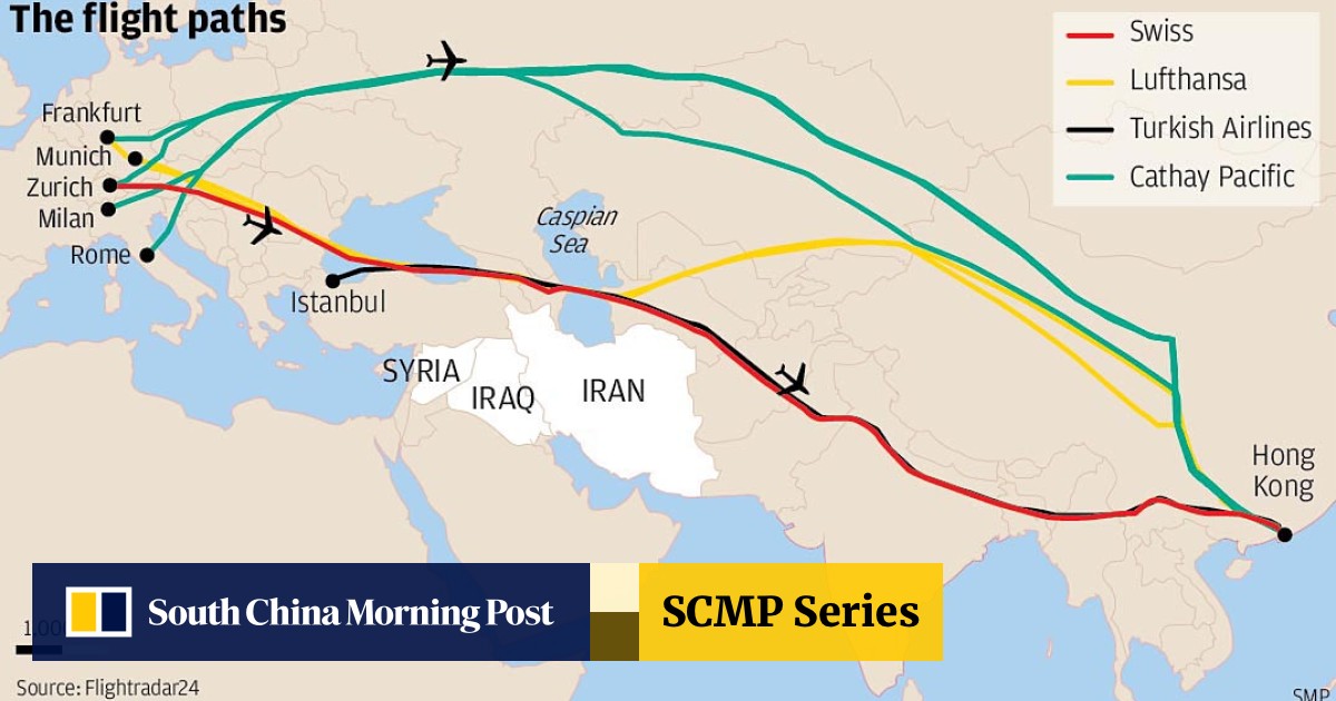Missiles And Jets Are Operating On Very Different Altitudes Cathay S Decision To Change Hong Kong Europe Route Disputed By Other Airlines South China Morning Post