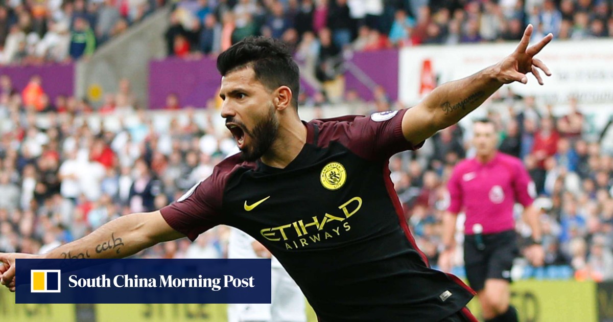 Pep Talk Guardiola Wants Sergio Aguero To Get Even Better As Manchester City Extend Winning Run Against Swansea City South China Morning Post