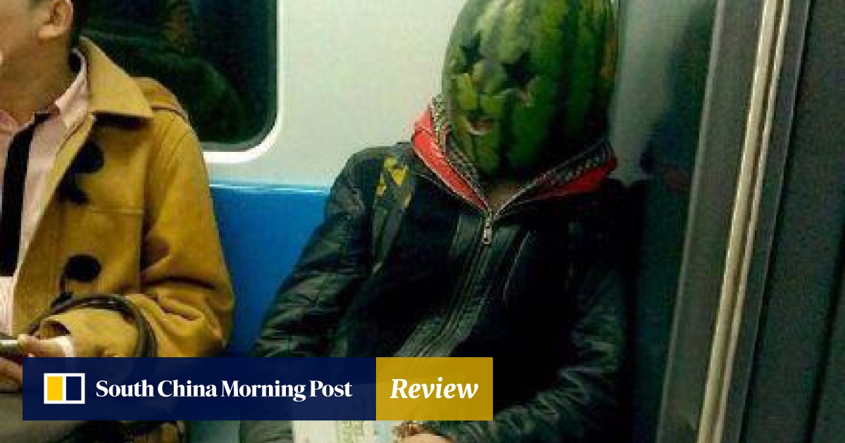 Around The Nation Melon Head Man Spotted On Metro In China